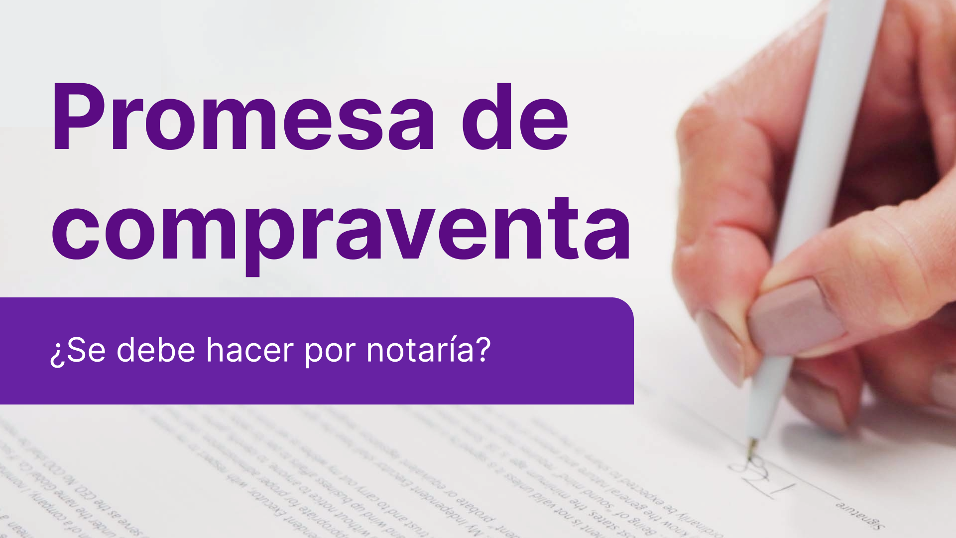 Promesa de compraventa por notaria